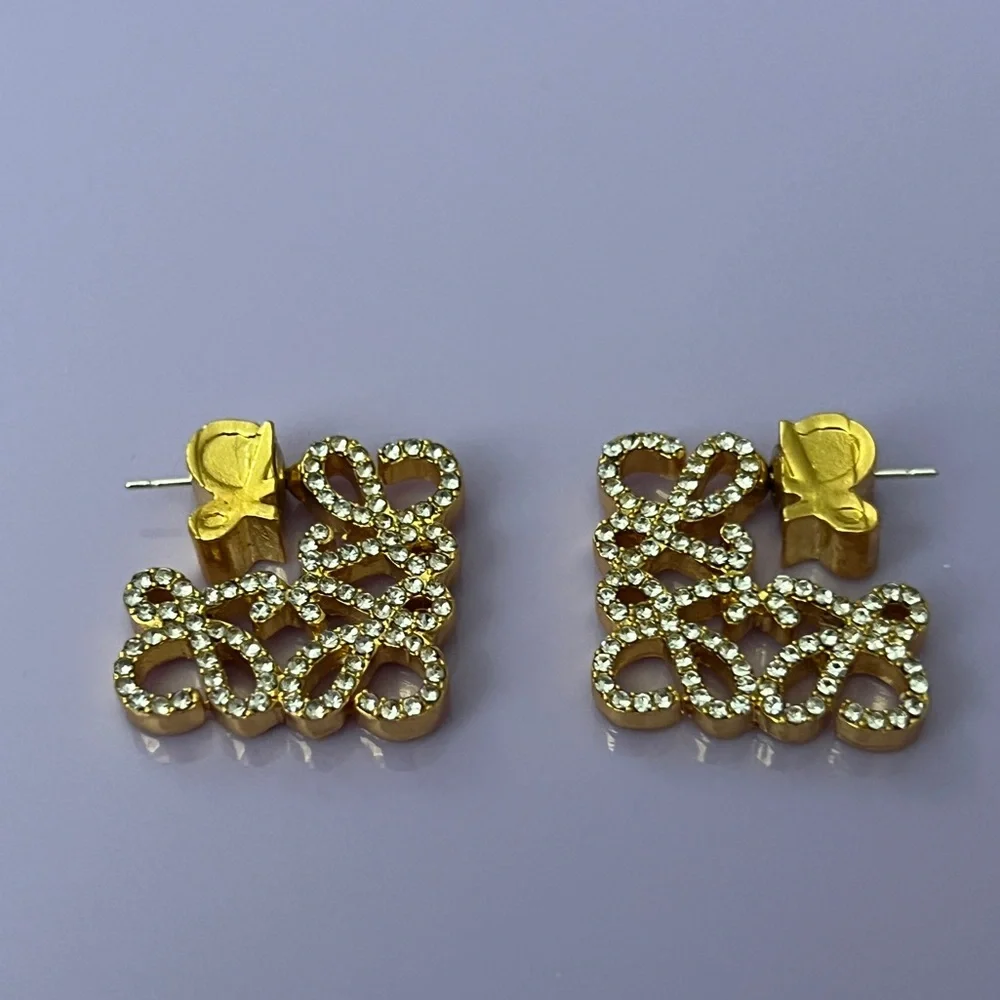 Elegant Gold and Silver Women's Earrings